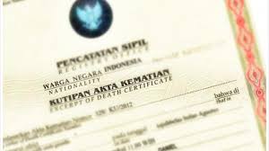 Persyaratan Akta Kematian