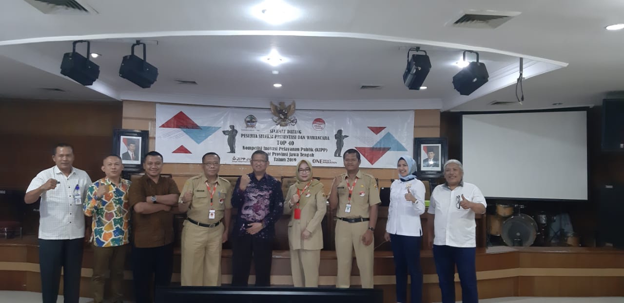 MENCARI KEKASIHKU Masuk TOP 20 Kompetisi Inovasi Pelayanan Publik Jateng 2019